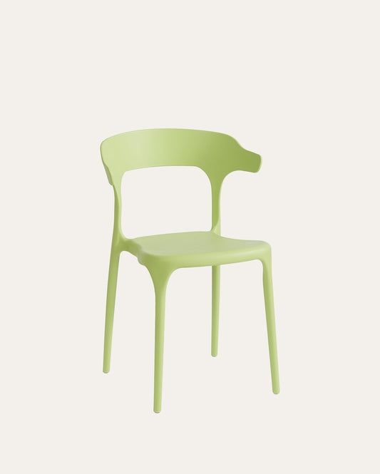 Nara Stackable Chairs, Set of 4, Green