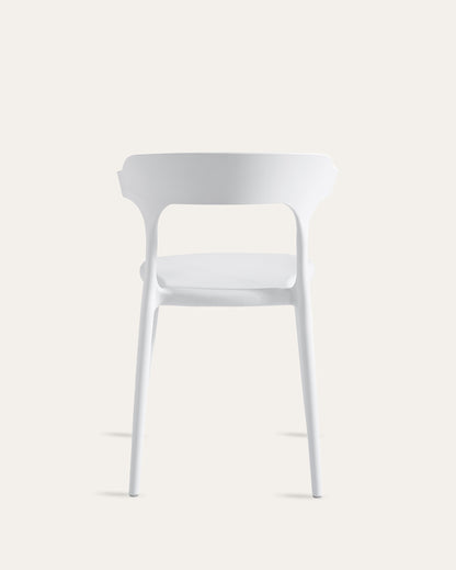 Nara Stackable Chairs, Set of 4, White