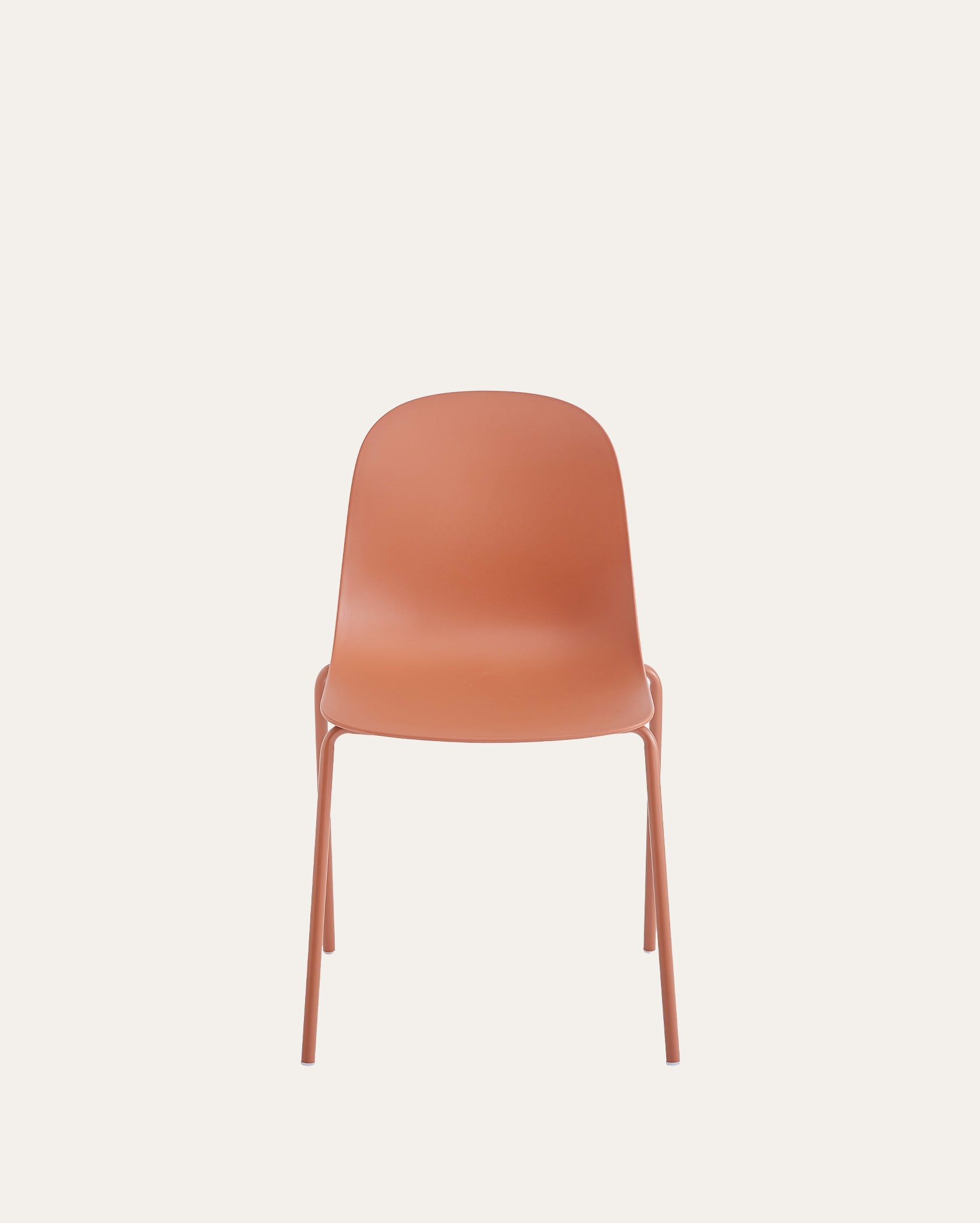 Wilshire Soft Curve Dining Chair - Terracotta, Set of 4