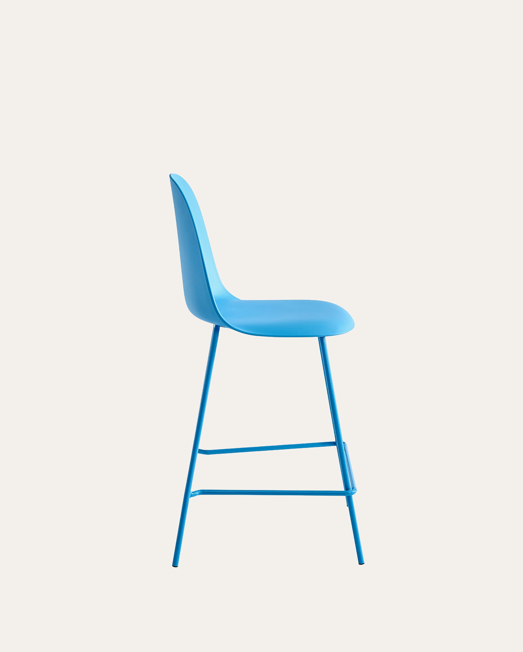Wilshire Minimalist Counter Stool – Sky Blue, Set of 4