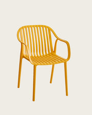 Dana Point Stackable Chairs - Set of 4, Yellow