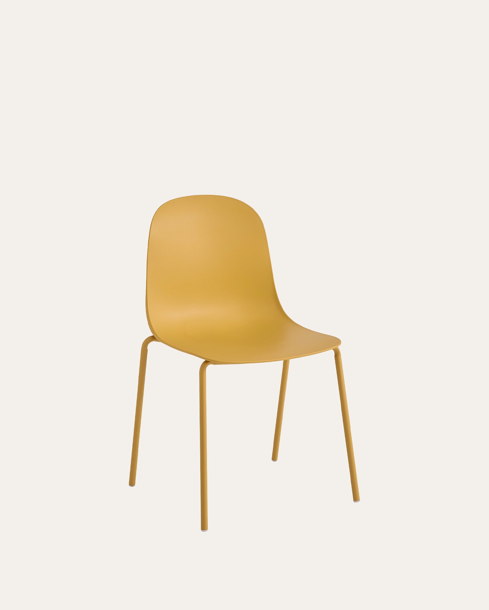 Wilshire Soft Curve Dining Chair - Mustard Yellow, Set of 4