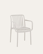 Dana Point Flex Outdoor Stackable Chairs - Set of 4, Light Taupe