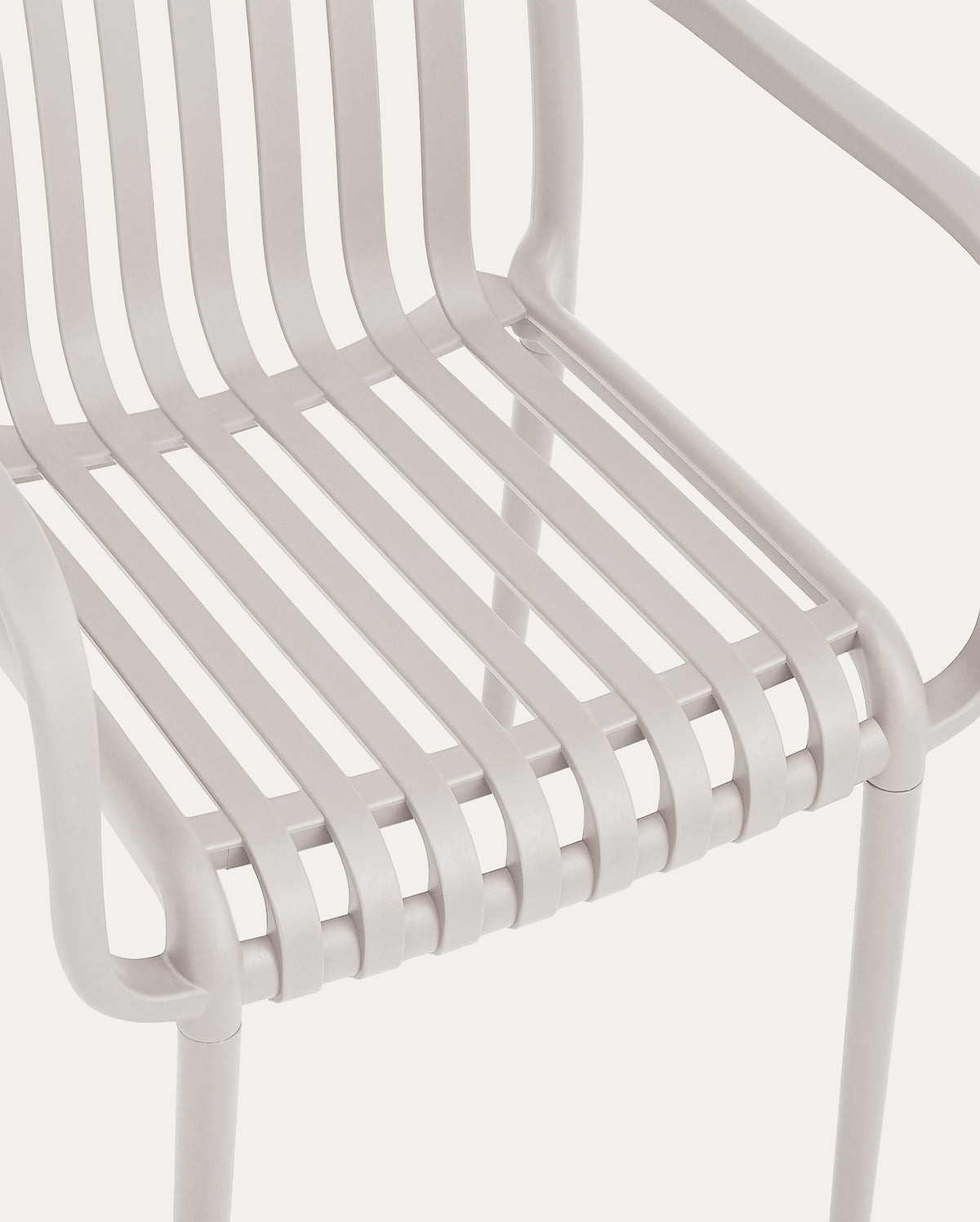 Dana Point Flex Outdoor Stackable Chairs - Set of 4, Light Taupe
