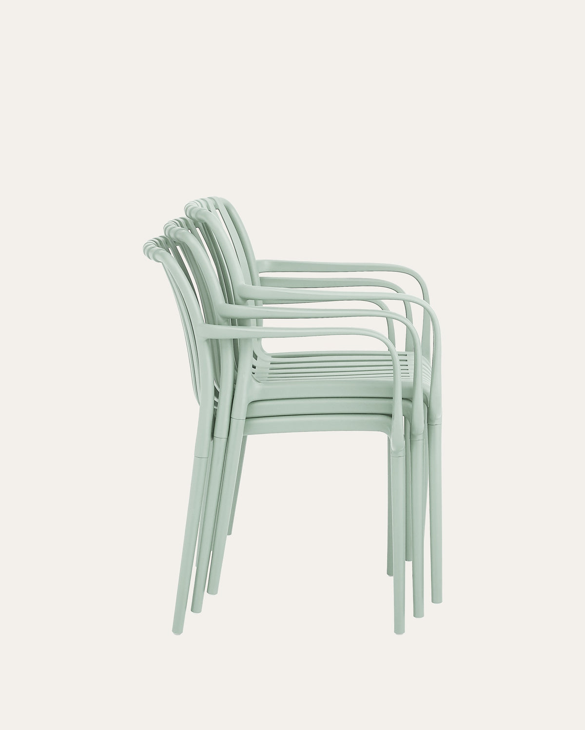 Dana Point Flex Stackable Chairs - Set of 4, Eucalyptus Green
