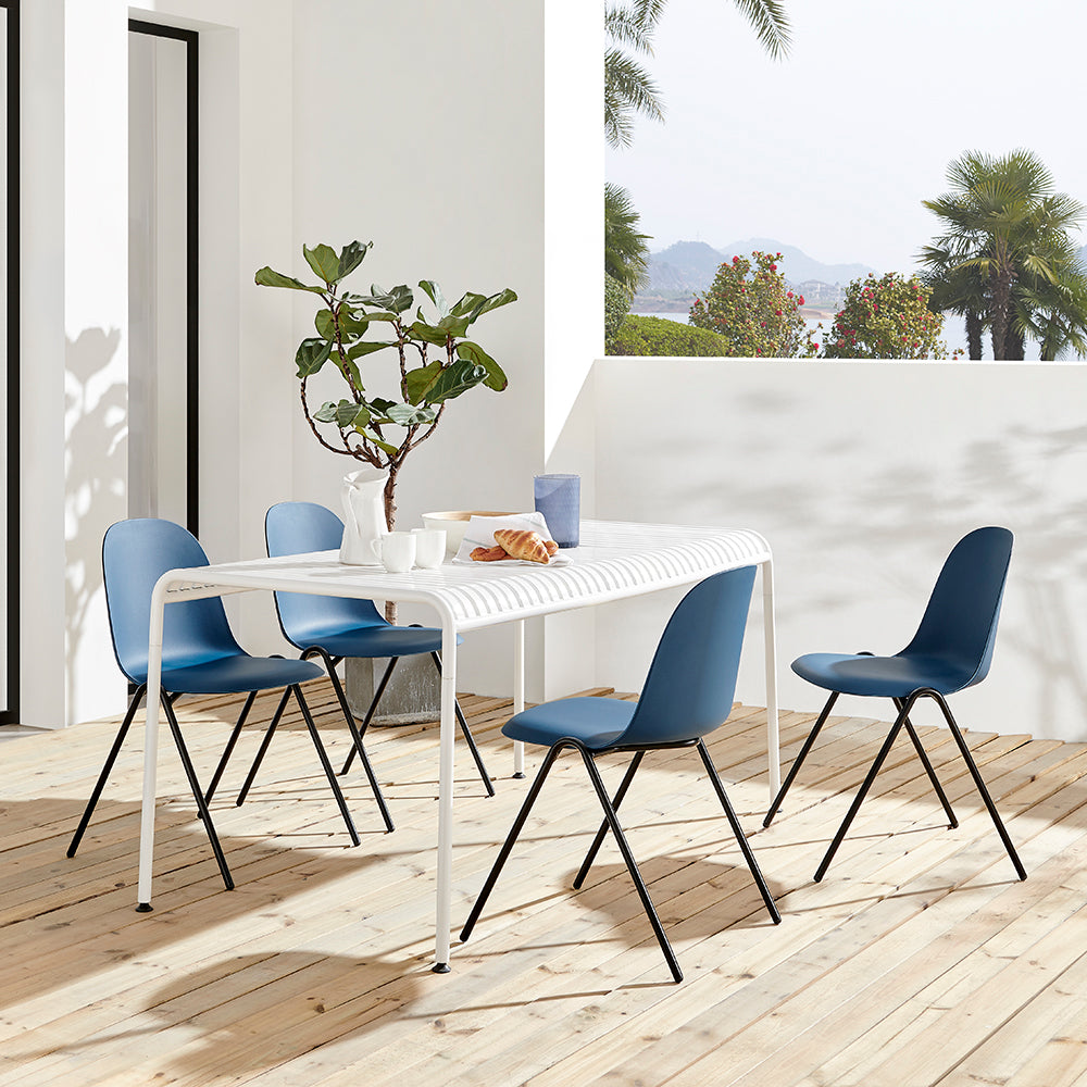 Camarillo Contemporary Dining Chair – Space Blue, Set of 4