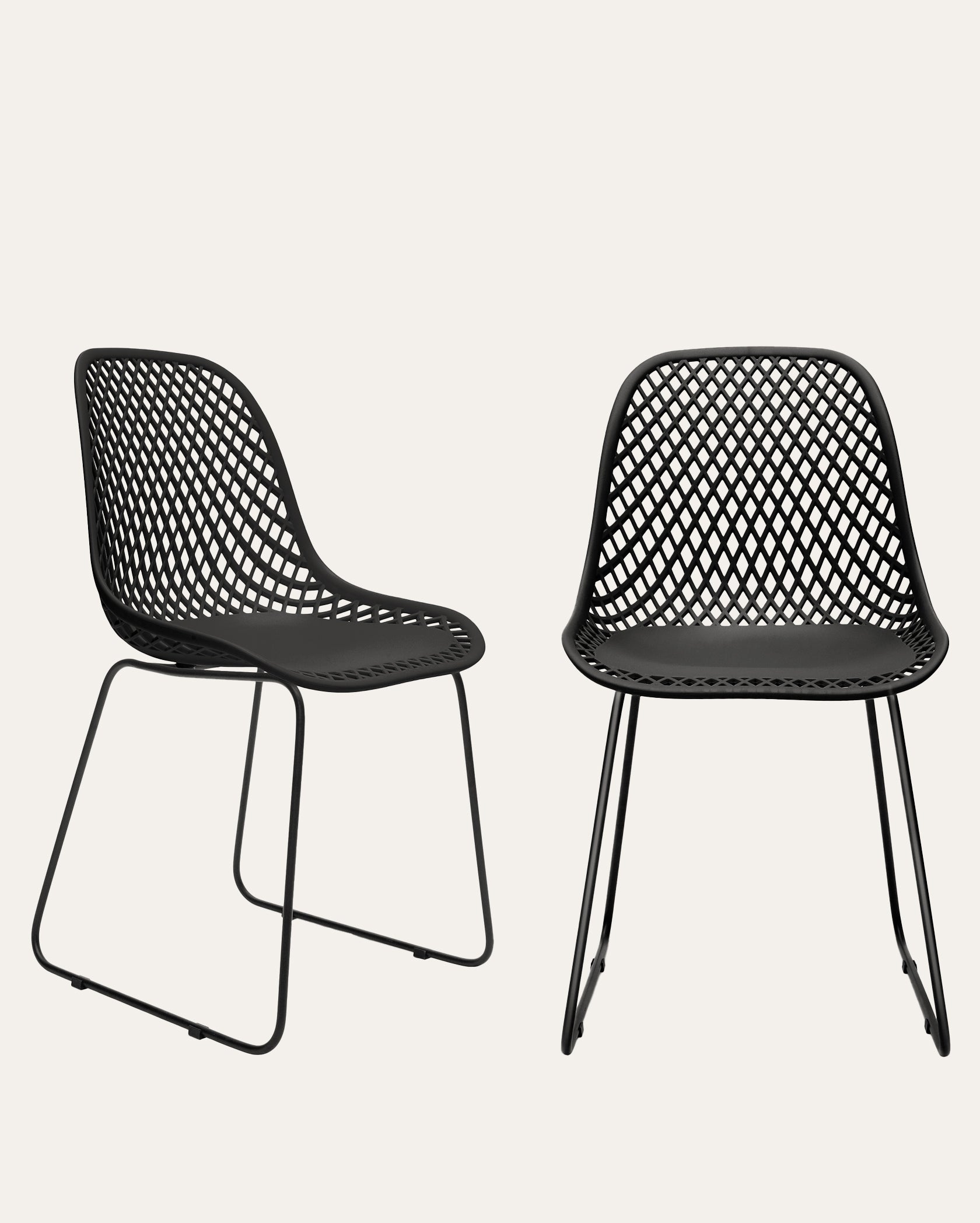 Griffith Contemporary Dining Chair - Black, Set of 2