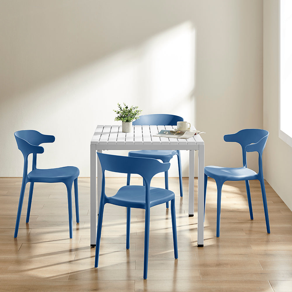 Coachella Stackable Chairs - Set of 4, Cobalt Blue