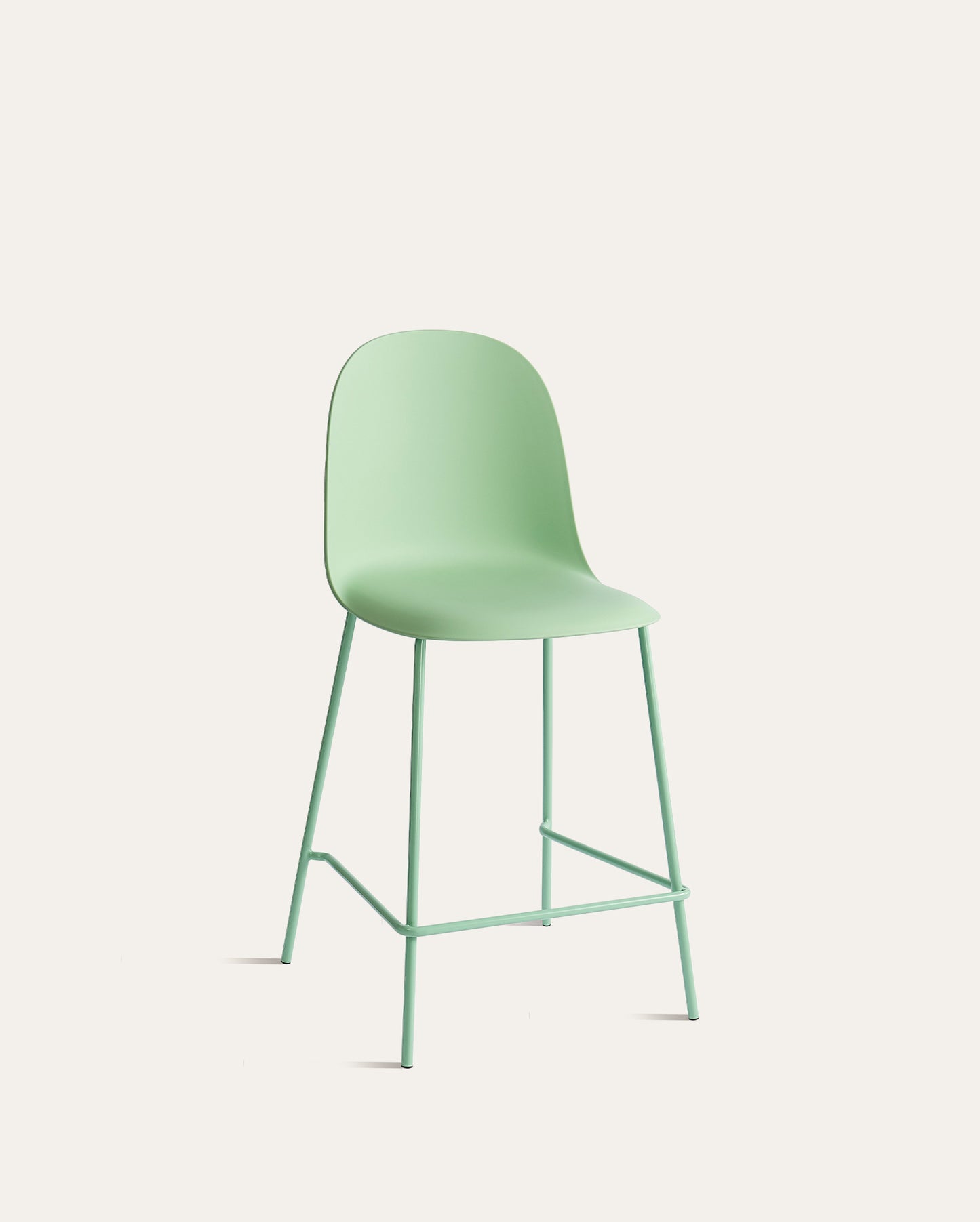 Kyoto Minimalist Industrial Counter Stool – Green, Set of 4