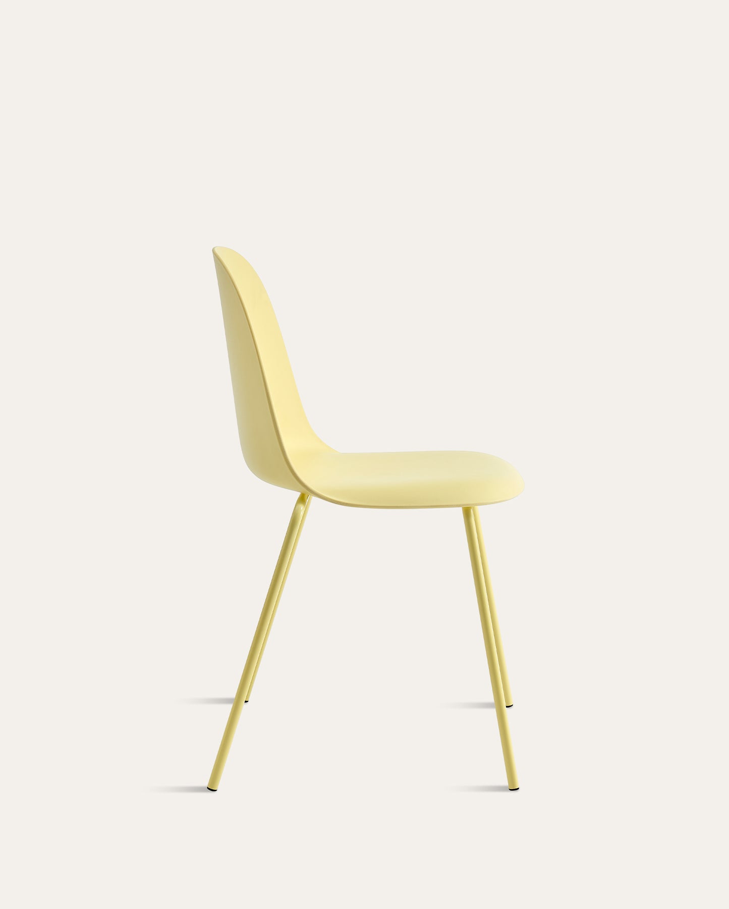 Kyoto Industrial Dining Chair – Light Yellow, Set of 4