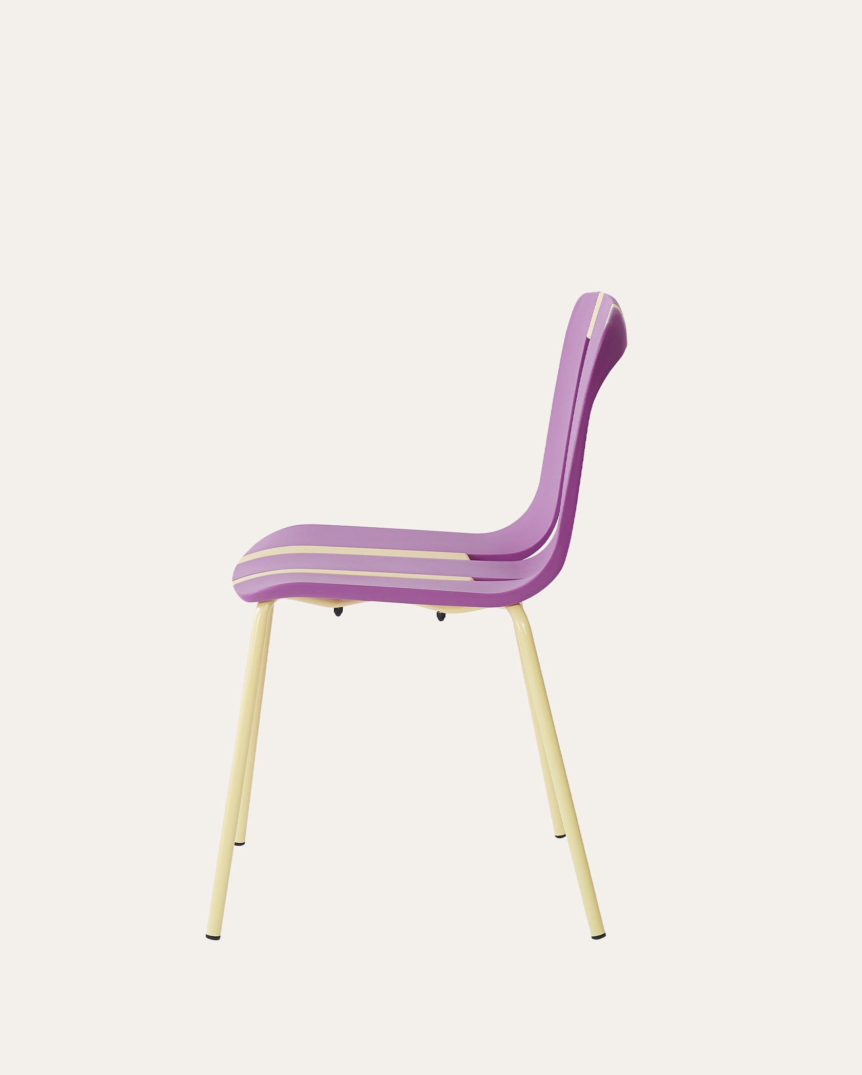 Cali Palette Creative DIY Assembly Chairs – Purple & Yellow, Set of 4