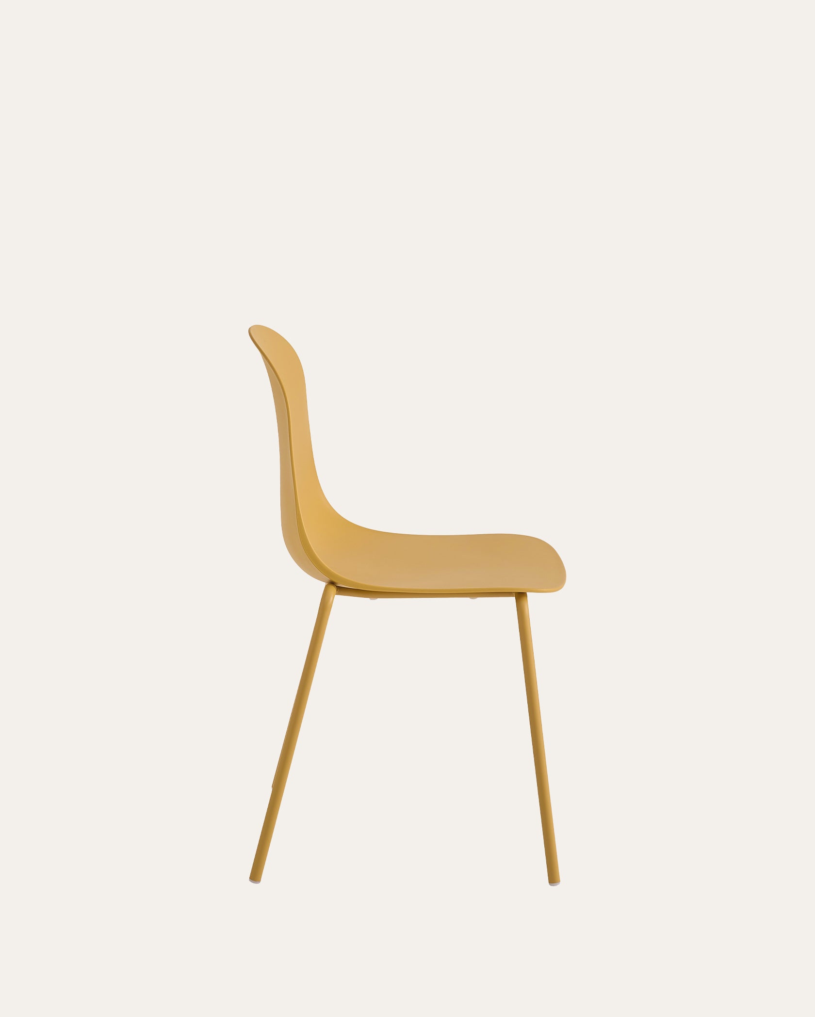 Wilshire Soft Curve Dining Chair - Mustard Yellow, Set of 4