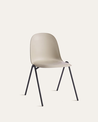 Berlin Contemporary Minimalist Dining Chair – Camel, Set of 4