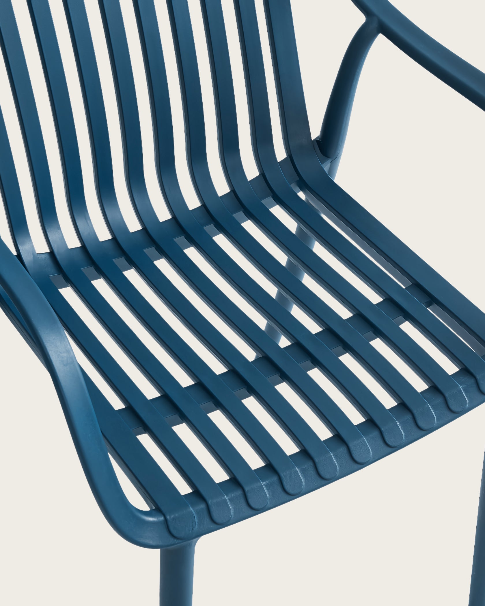 Dana Point Stackable Chairs - Set of 4, Space Blue