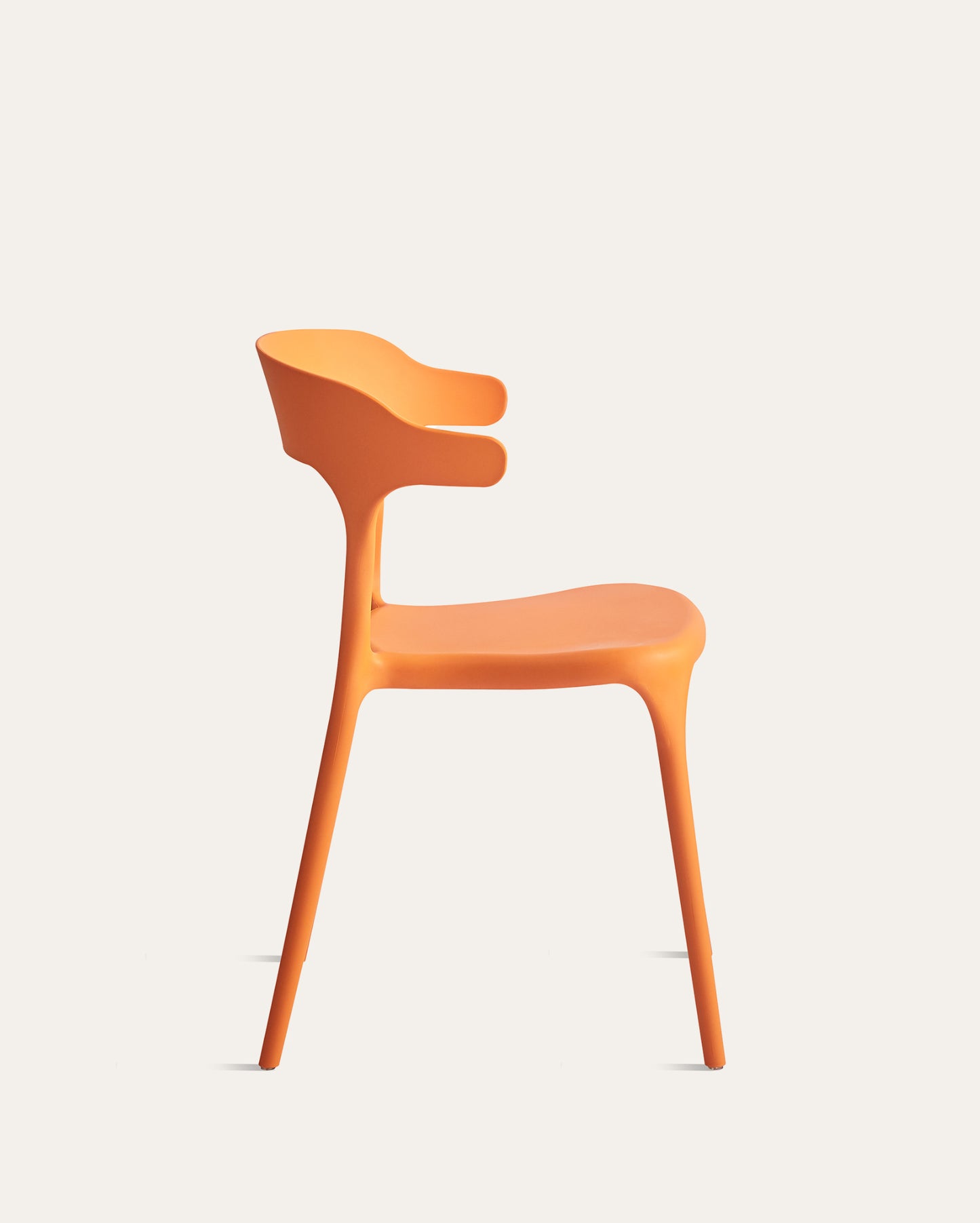 Nara Stackable Chairs, Set of 4, Orange
