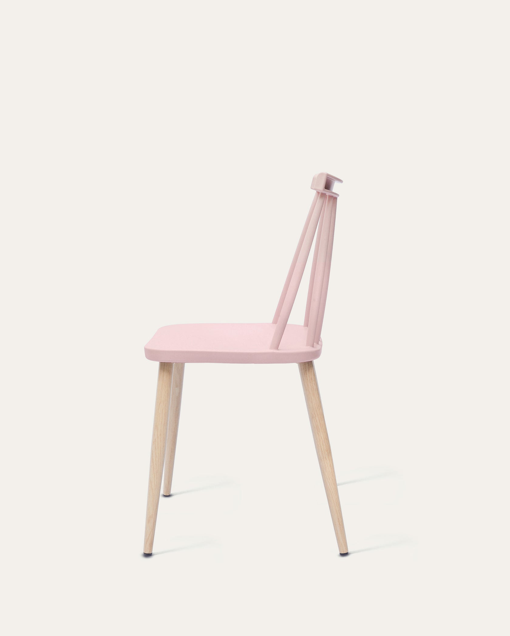 Troy Plastic Dining Chair - Set of 4, Pink
