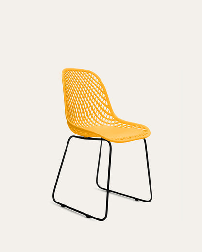 Bari Chair, Set of 4, Yellow