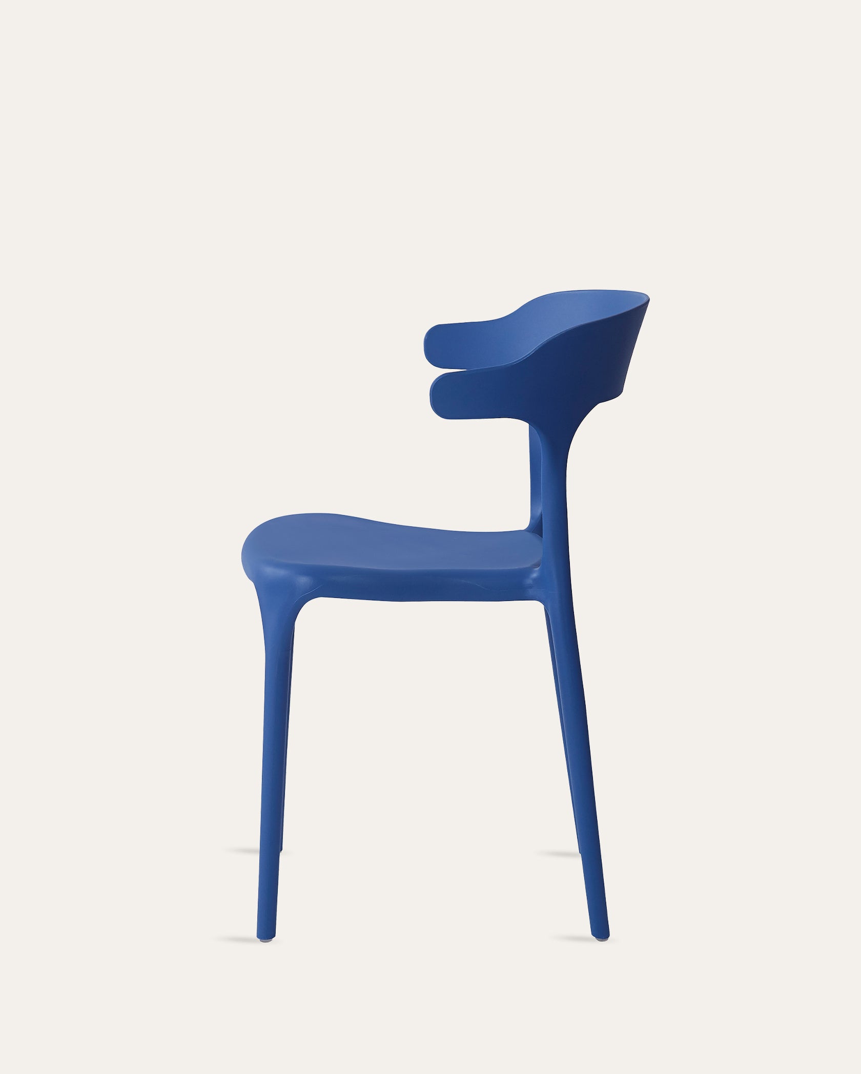 Nara Stackable Chairs - Set of 4, Cobalt Blue