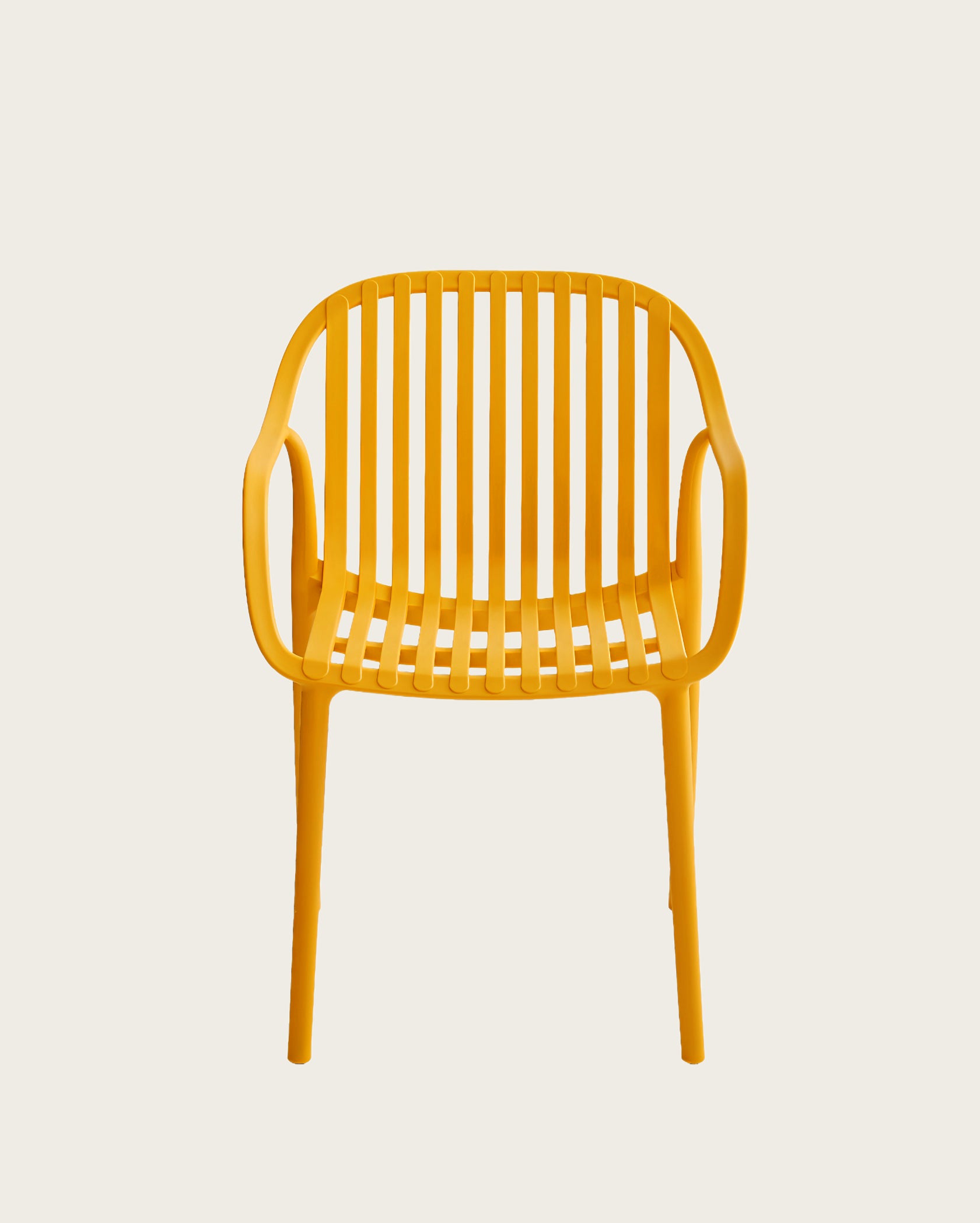 Dana Point Stackable Chairs - Set of 4, Yellow