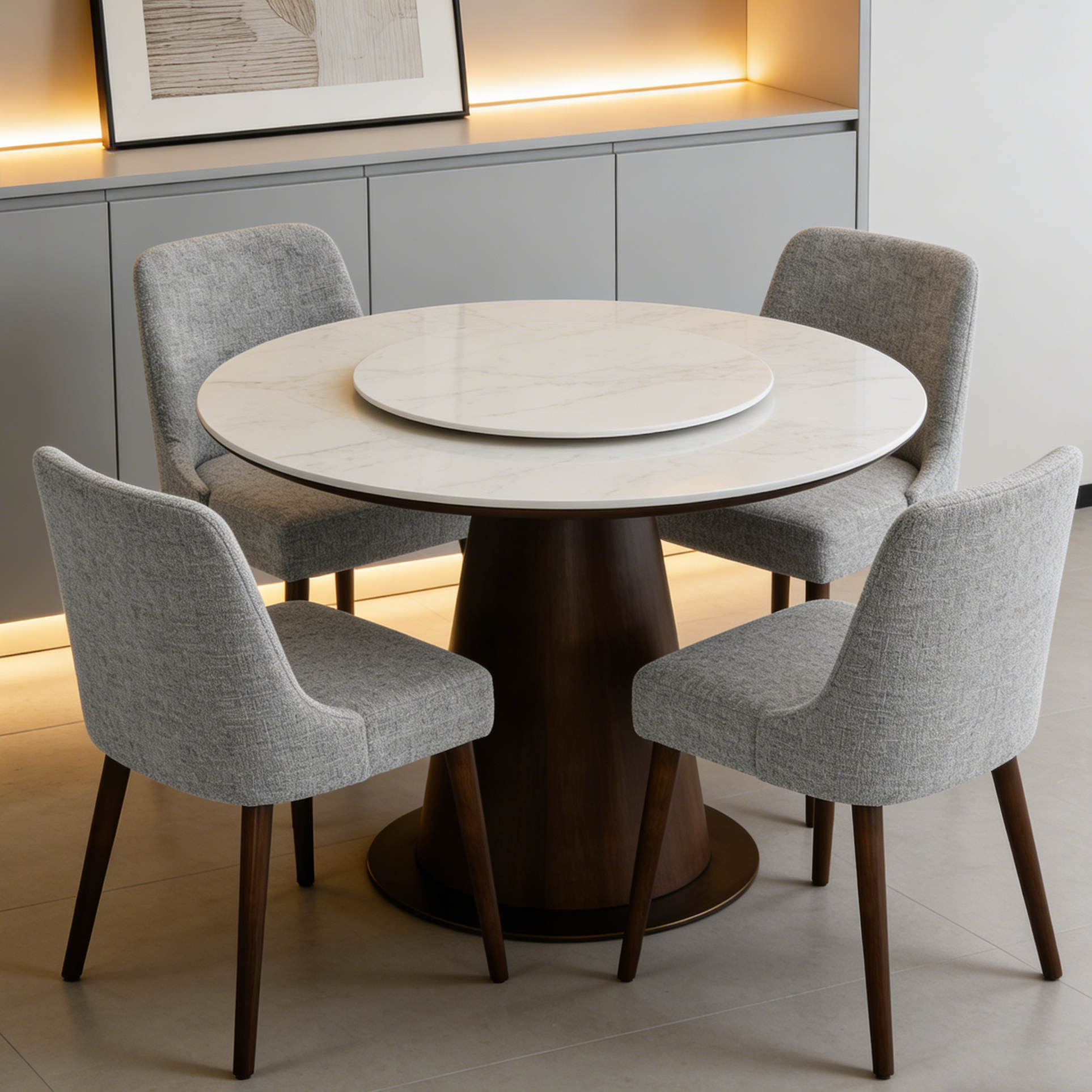 Calabasas Upholstered Dining Chair - Gray, Set of 2