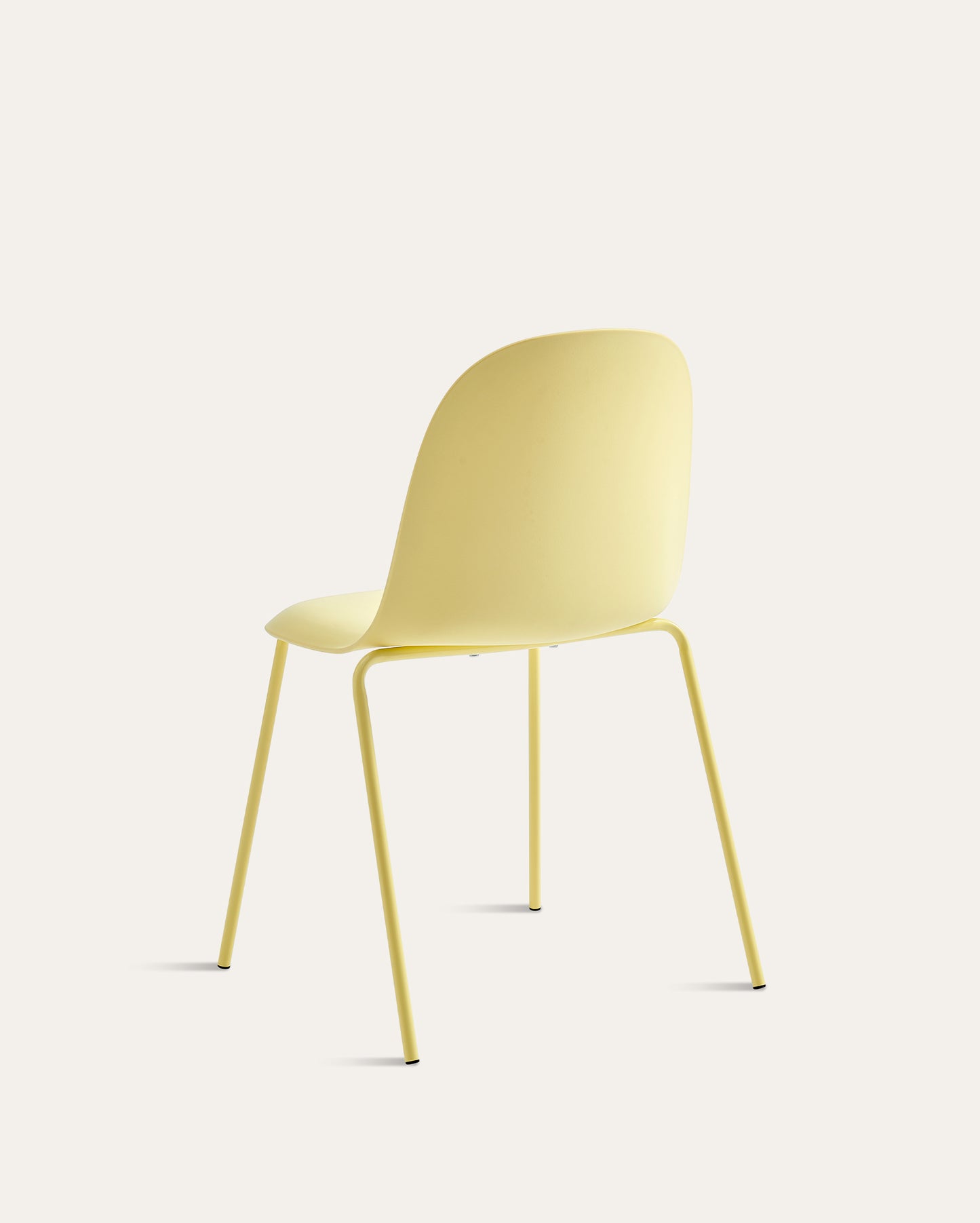 Kyoto Industrial Dining Chair – Light Yellow, Set of 4