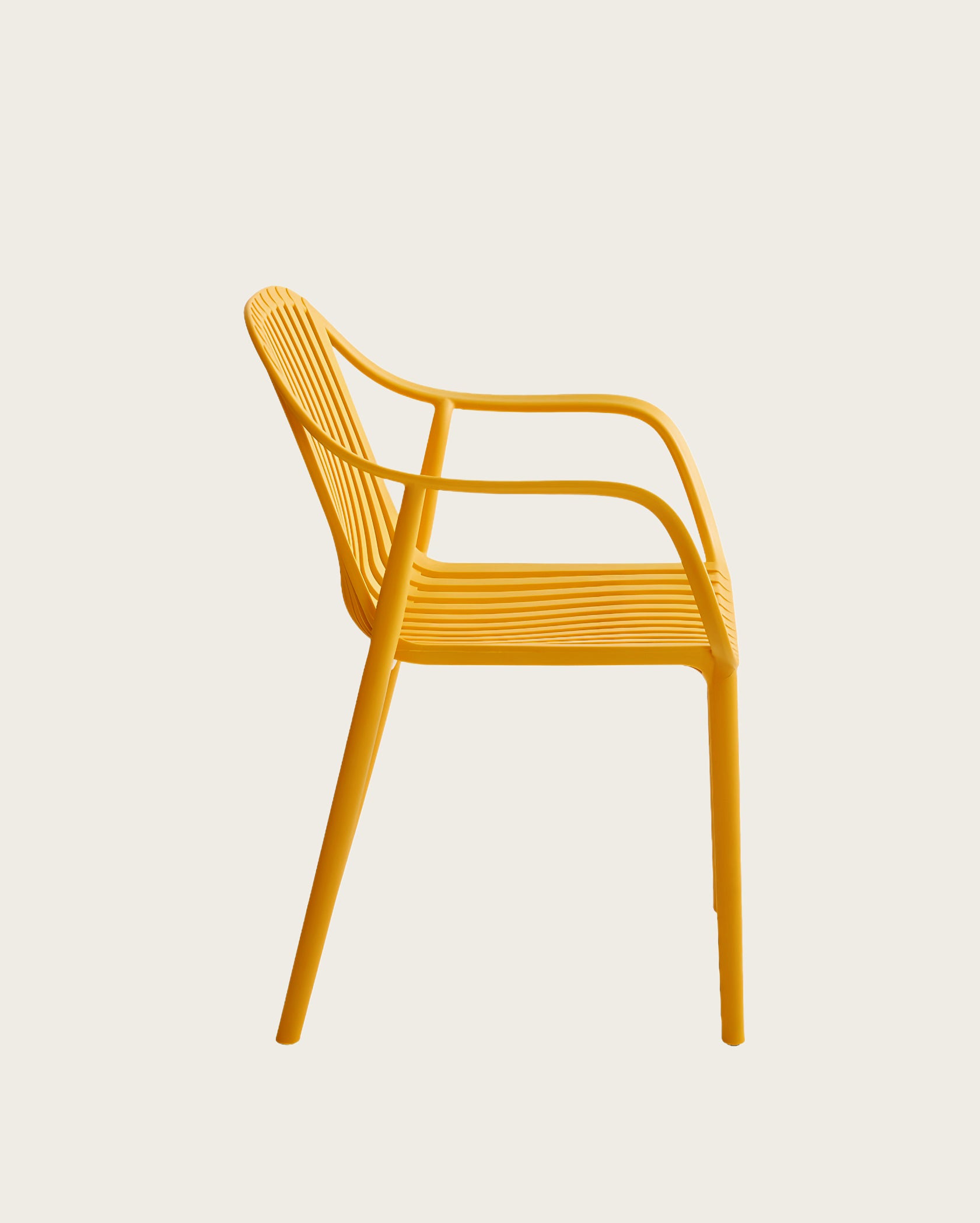 Dana Point Stackable Chairs - Set of 4, Yellow