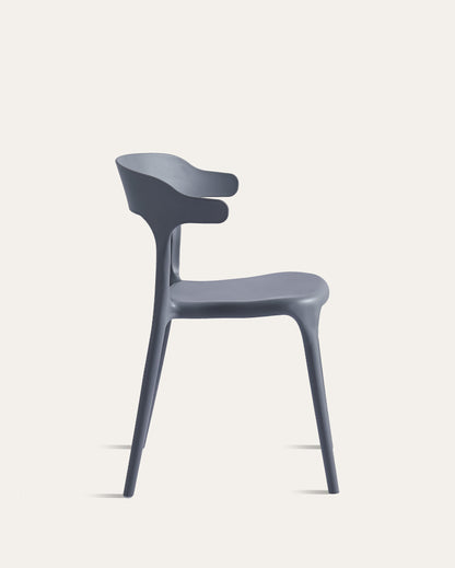 Nara Stackable Chairs, Set of 4, Grey
