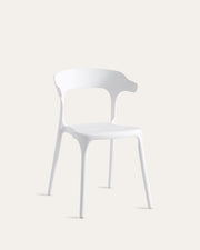 Nara Stackable Chairs - Set of 4, White