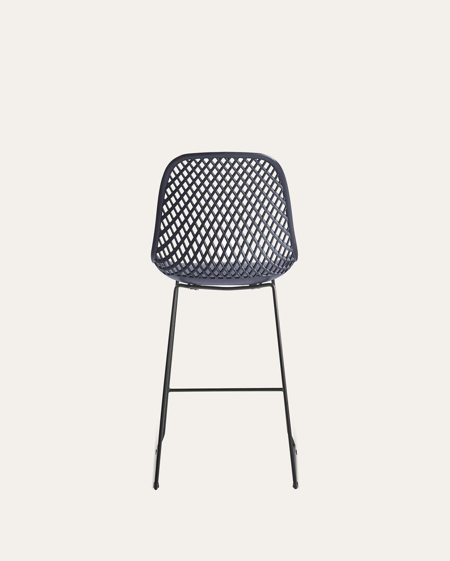 Contemporary Plastic Side Chair – Black, Set of 4