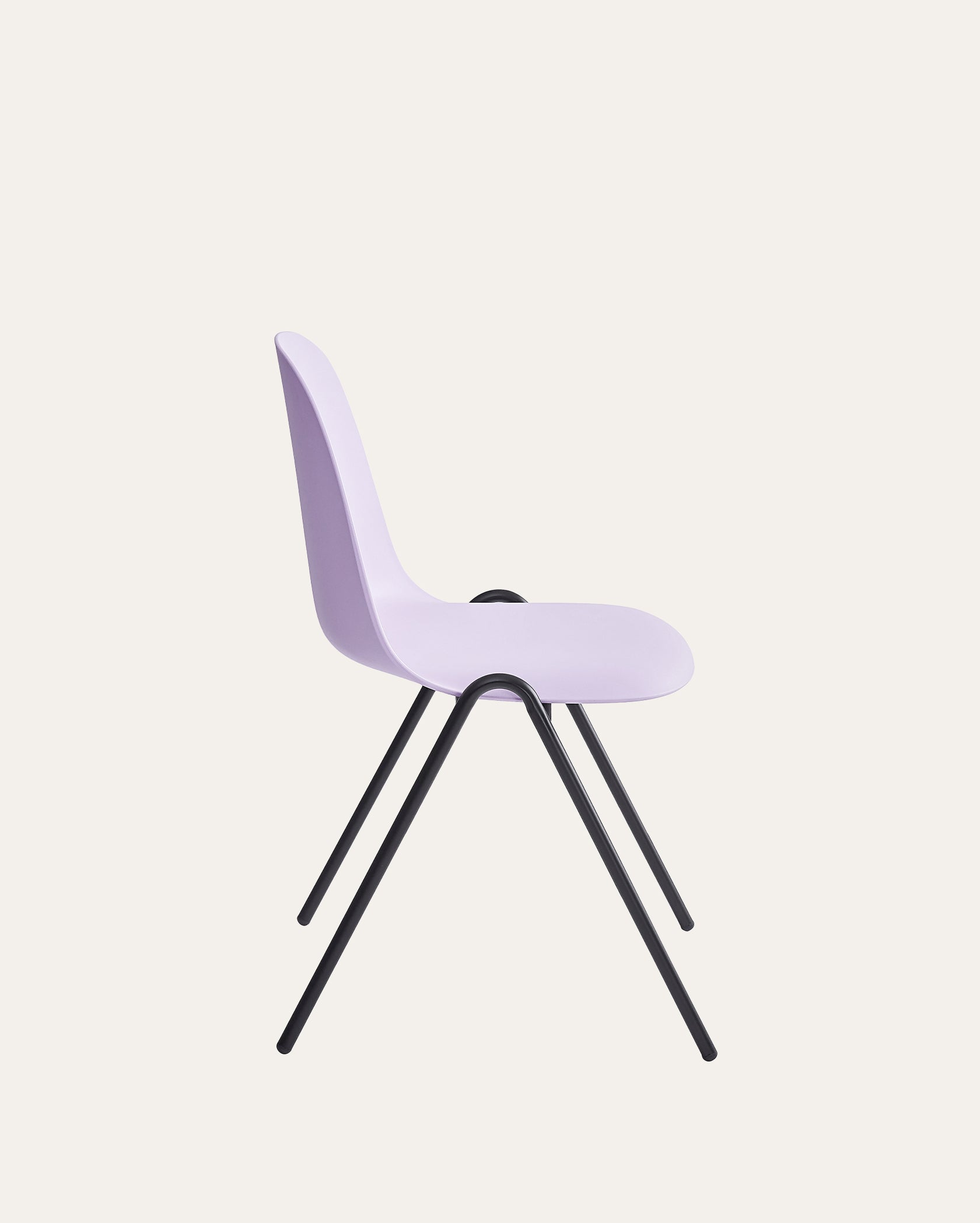 Berlin Contemporary Minimalist Dining Chair – Pastel Lilac