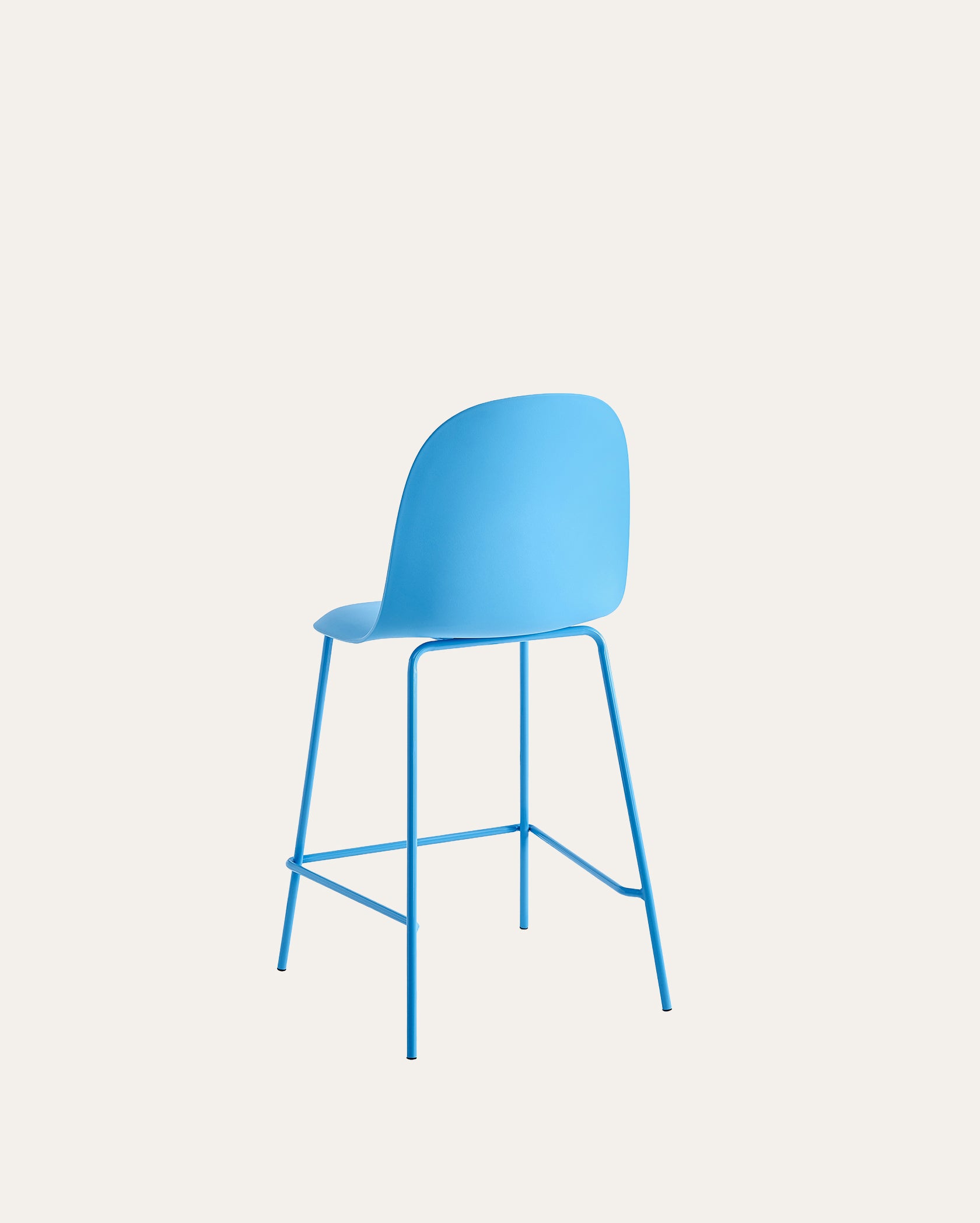 Wilshire Minimalist Counter Stool – Sky Blue, Set of 4