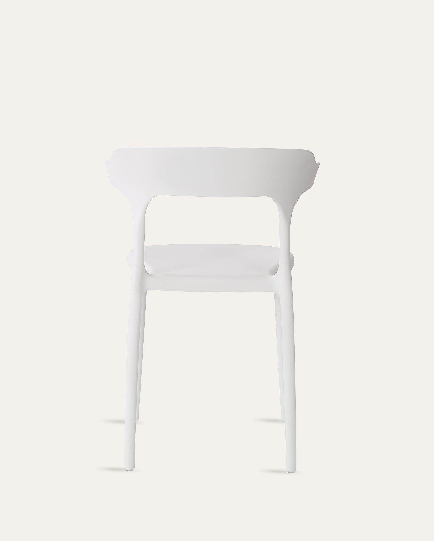 Nara Stackable Chairs - Set of 4, Cloud White