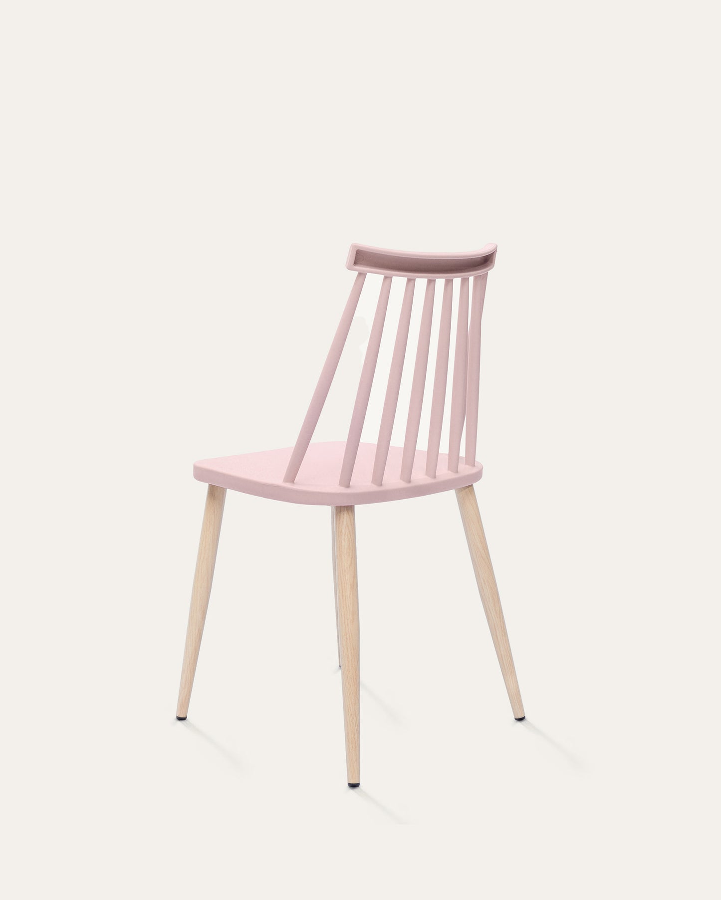Troy Plastic Dining Chair Set, Set of 4, Pink