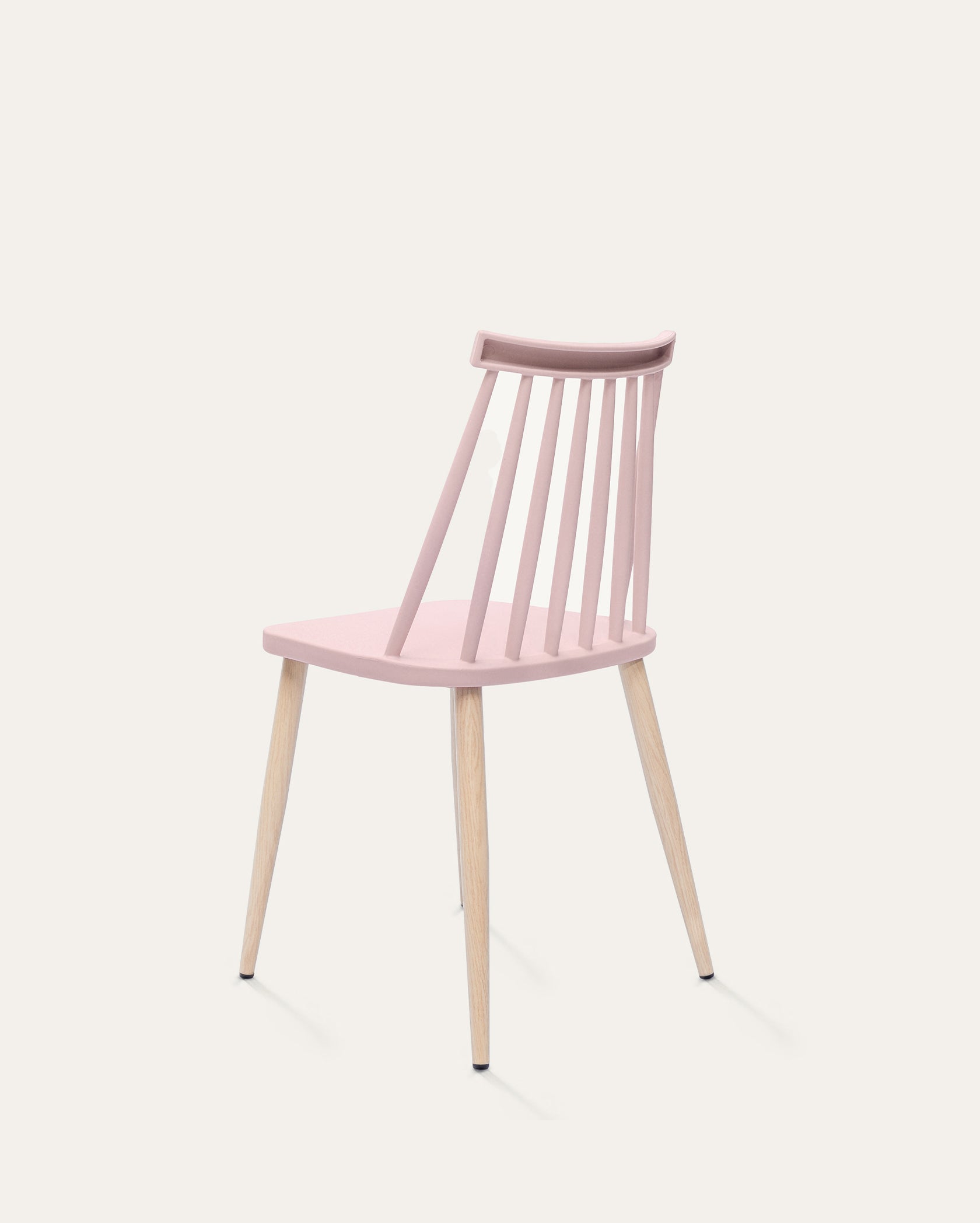 Troy Plastic Dining Chair - Set of 4, Pink