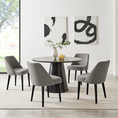 Paros Upholstered Dining Chairs, Gray, Set of 2
