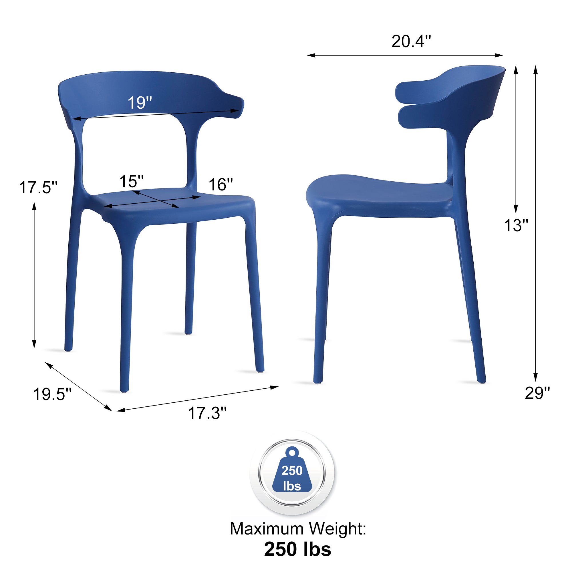 Lille Table with Nara Chairs Dining Set