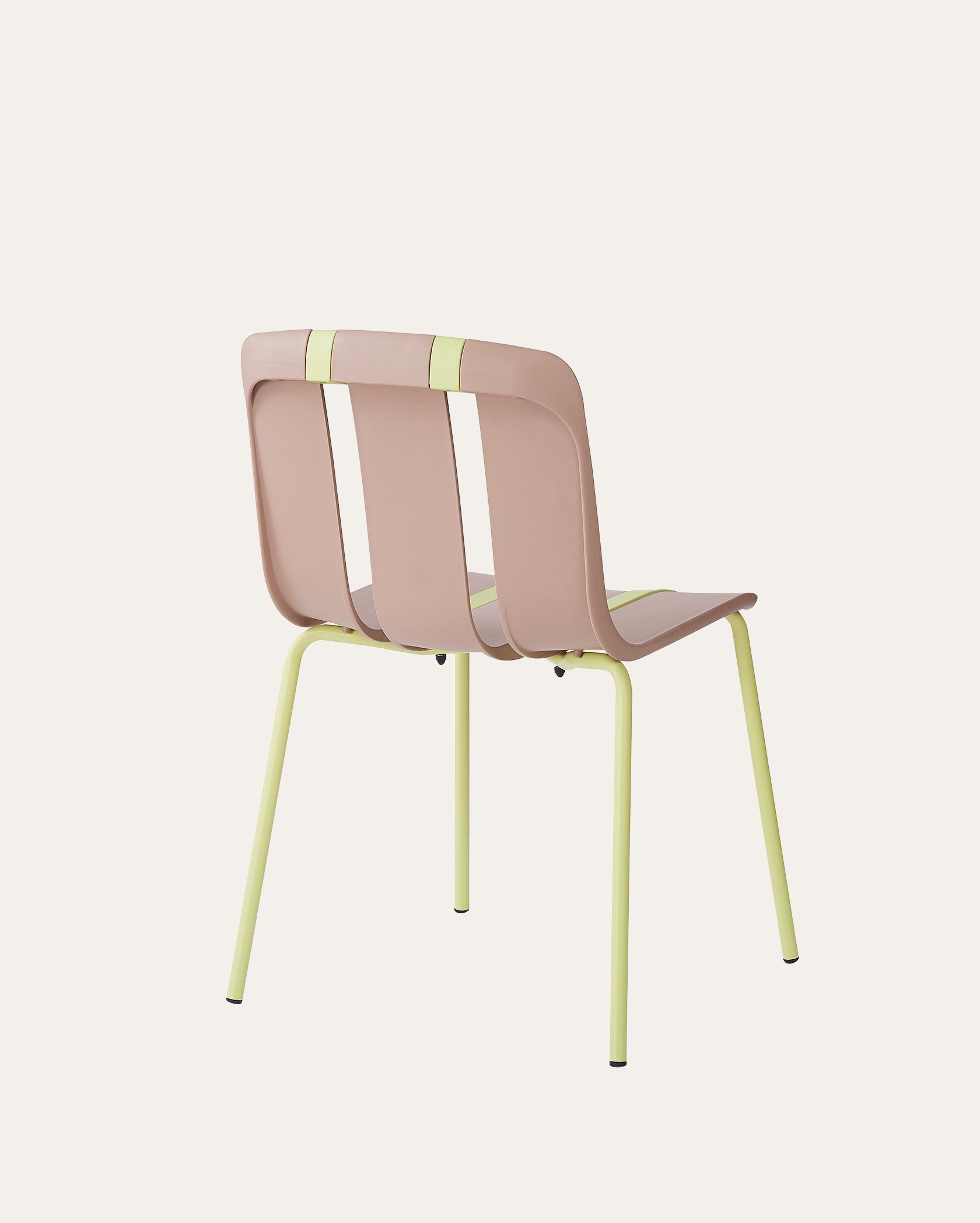 Cali Palette Creative DIY Assembly Chairs – Camel & Green, Set of 4