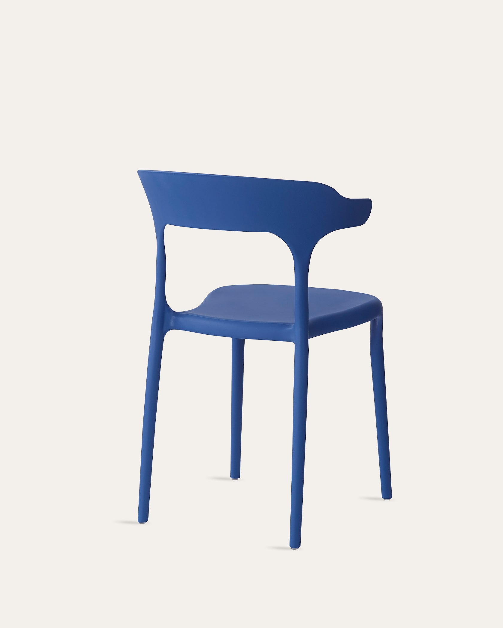 Nara Stackable Chairs - Set of 4, Cobalt Blue