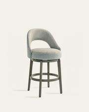 La Jolla Swivel Velvet Counter Stools, Set of 2