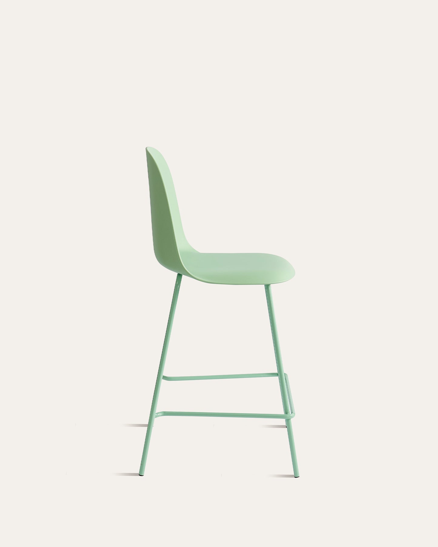 Kyoto Minimalist Industrial Counter Stool – Green, Set of 4