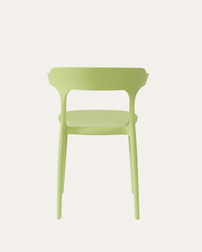 Nara Stackable Chairs, Set of 4, Green