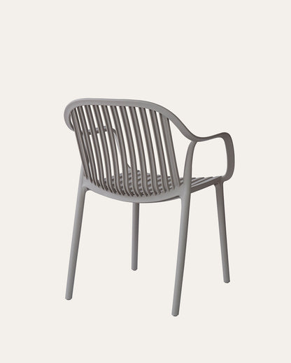 Everest Stackable Chairs, Grey, Set of 4