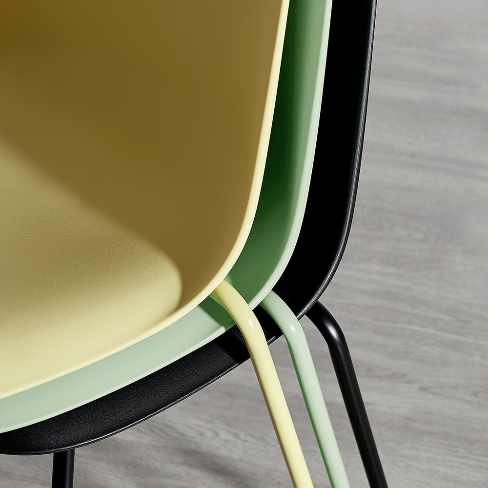 Wilshire Minimalist Dining Chair – Green, Set of 4