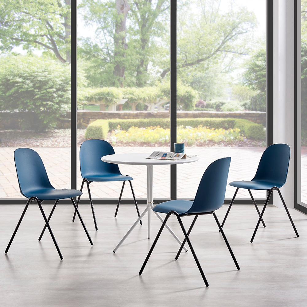 Camarillo Contemporary Dining Chair – Space Blue, Set of 4