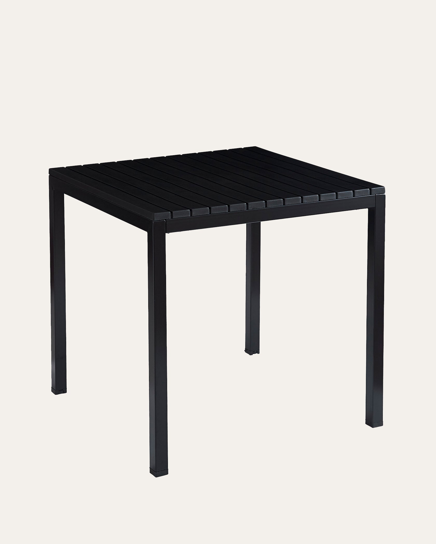 Lille Plastic Outdoor Dining Table, Black