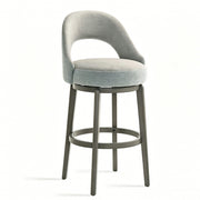 LA Jolla Swivel Velvet Counter Stools, Set of 2