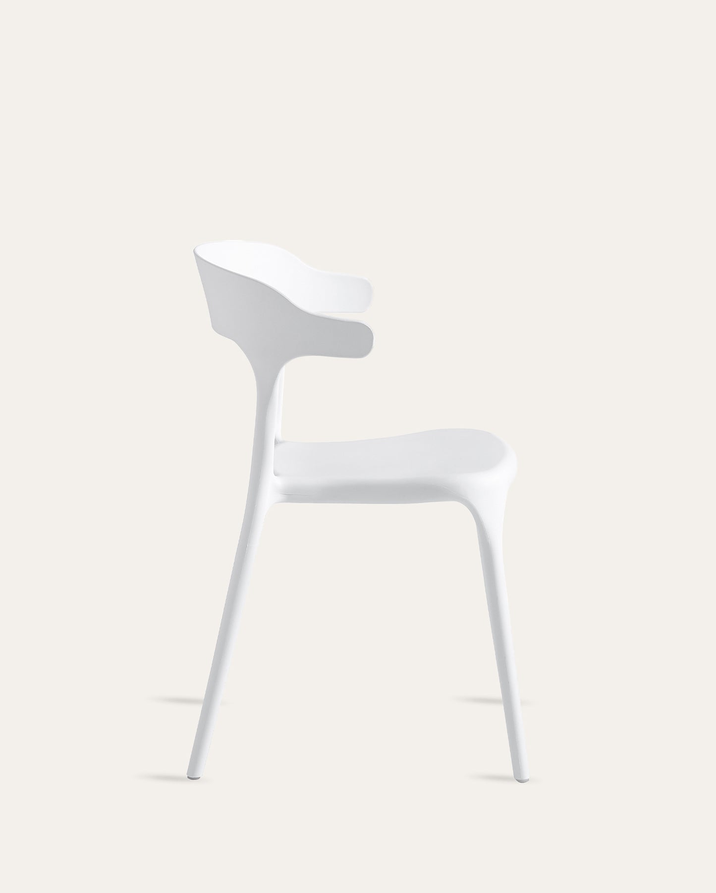 Nara Stackable Chairs, Set of 4, White