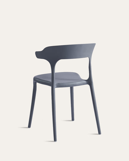 Nara Stackable Chairs, Set of 4, Grey