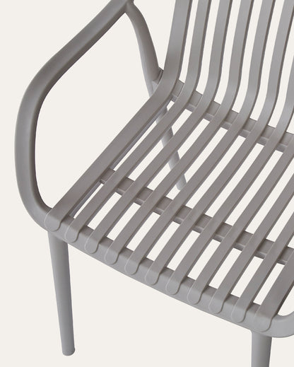 Everest Stackable Chairs, Grey, Set of 4