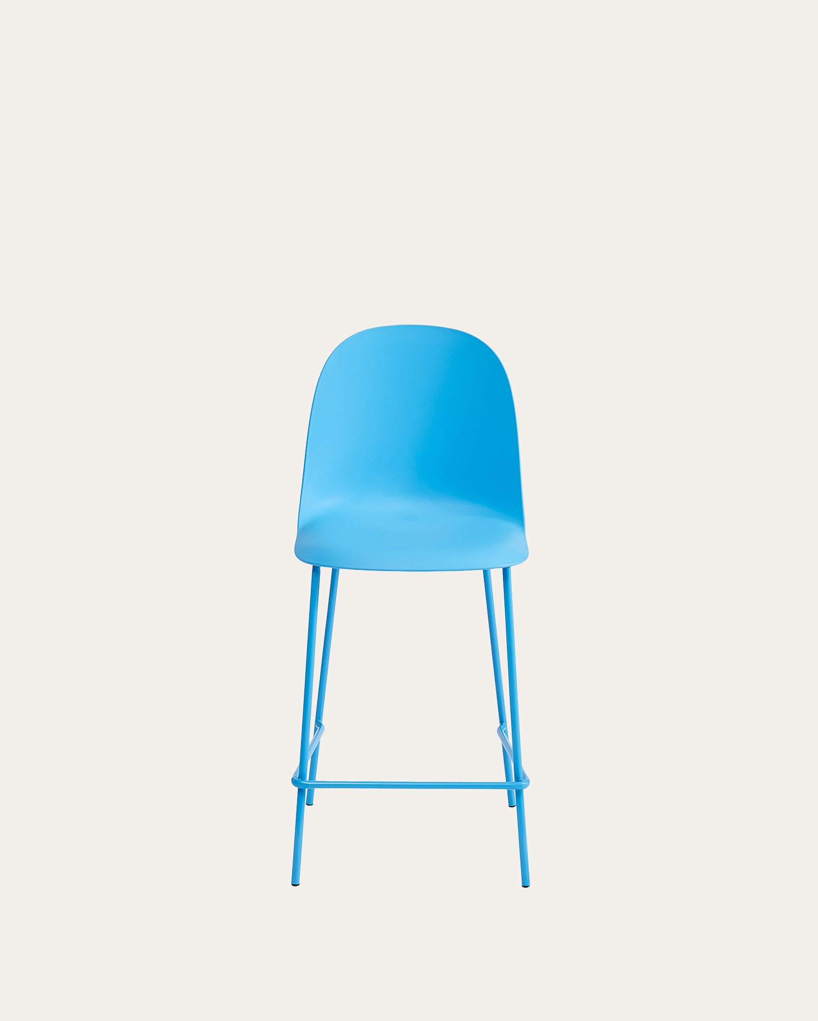Wilshire Minimalist Counter Stool – Sky Blue, Set of 4